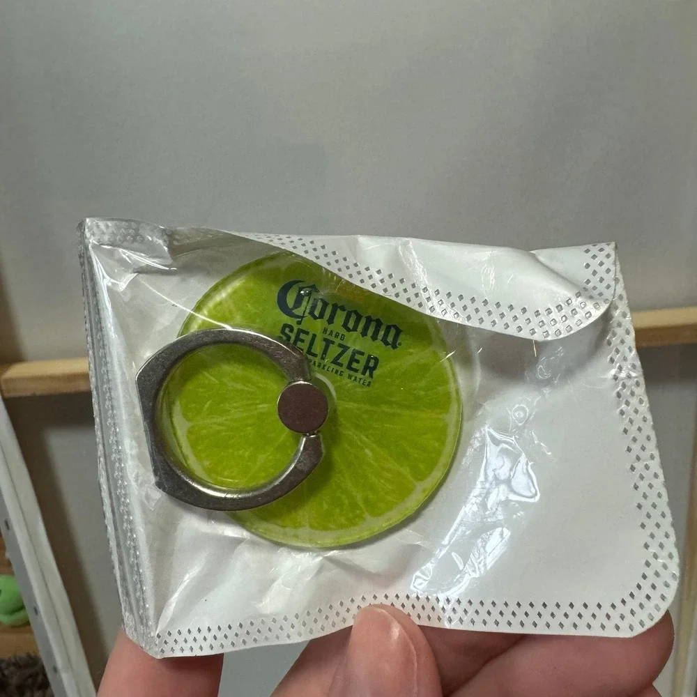 Corona‎ Hard Seltzer Lime Green Phone Ring Attachment